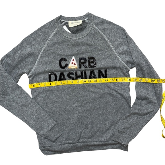 Bow & Drape Gray Crewneck Sweater CARBDASHIAN - Picture 4 of 5